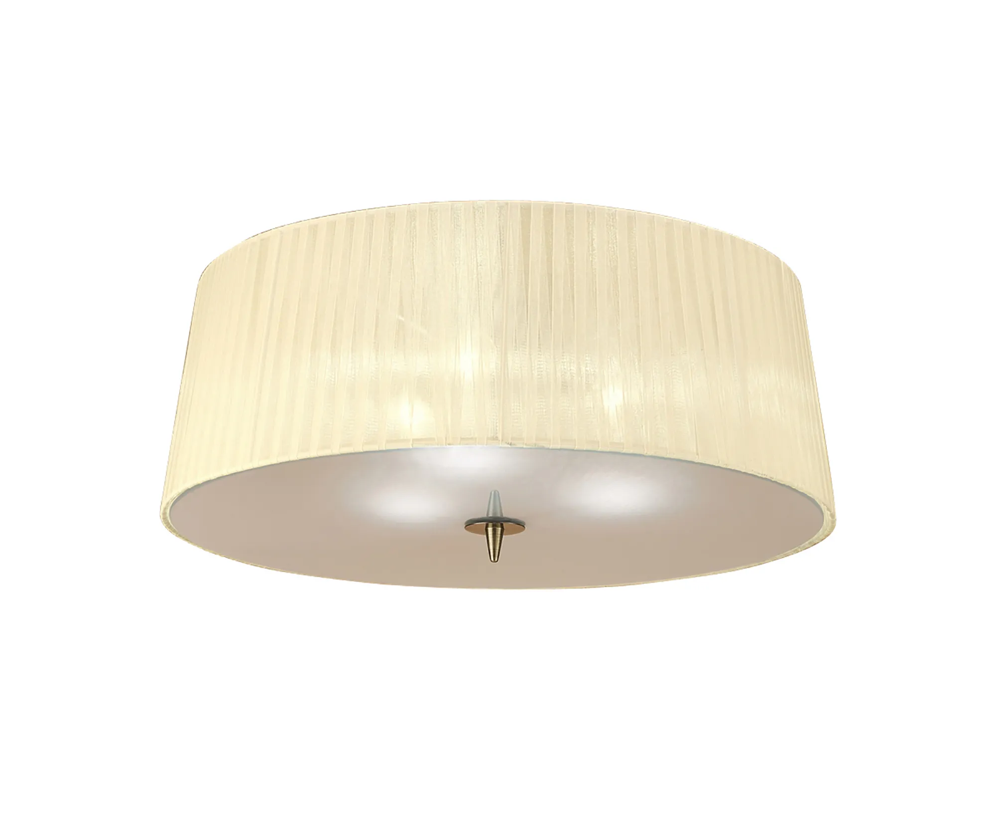 Loewe Antique Brass-Cream Ceiling Lights Mantra Flush Fittings Loewe Antique Brass-Cream Ceiling Lights Mantra Flush Fittings